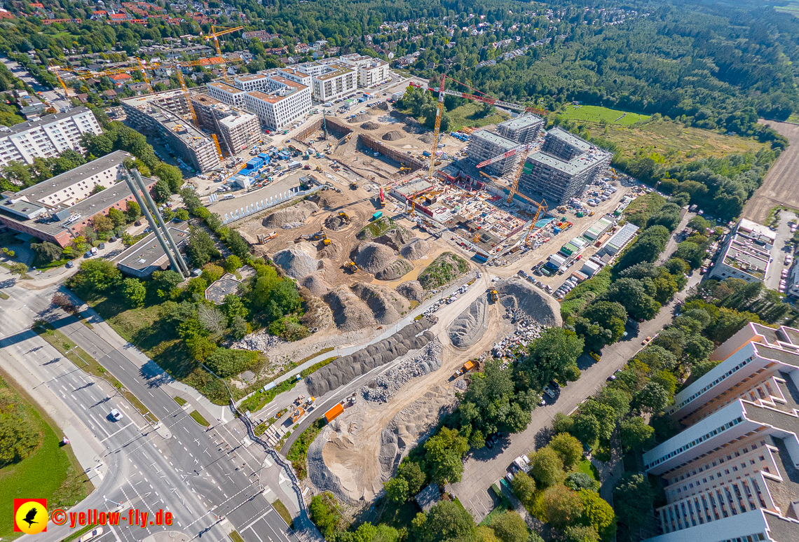 02.09.2023 - eine neue Baugrube auf dem Alexisquartier in Neuperlach